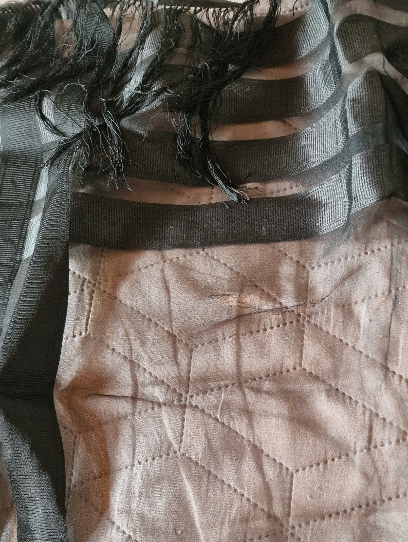 Grenadine Shawl - Black - Period Niii - Large Dimensions-photo-1