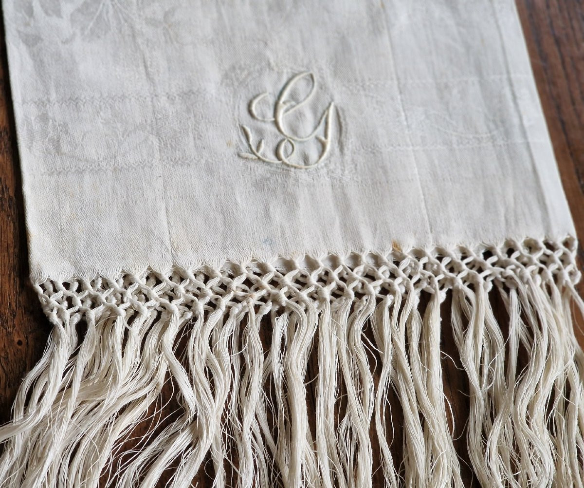 Guest Towel - Niii - Linen Damascus --photo-3