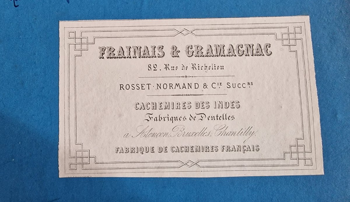 VOLANT DE DENTELLE APPLICATION ANGLETERRE - SIGNATURE "ROSSET NORMAND & Cie - Gde DIMENSION-photo-4