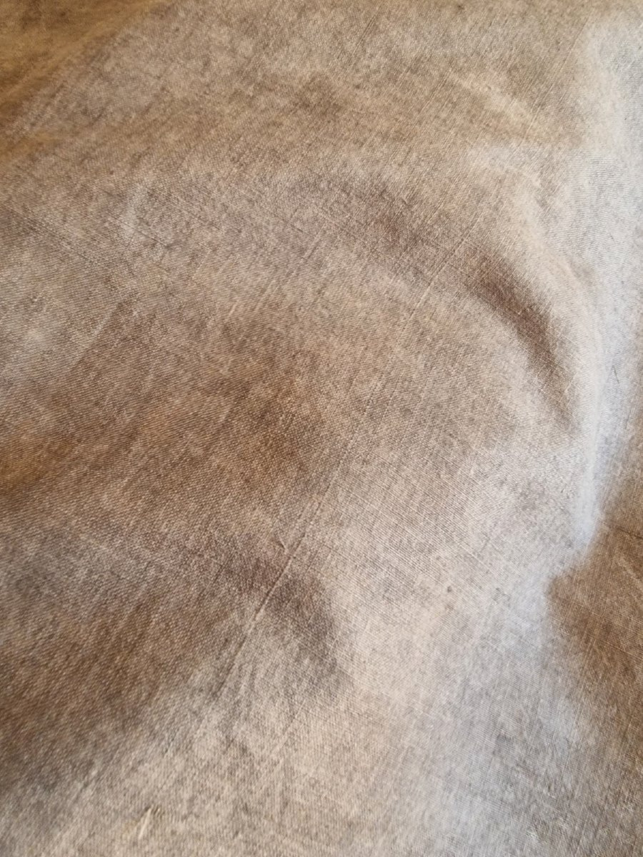 POINTE/CHALE -  SOIE DAMASSEE - DEUX TONS - FIN XIXème-photo-1