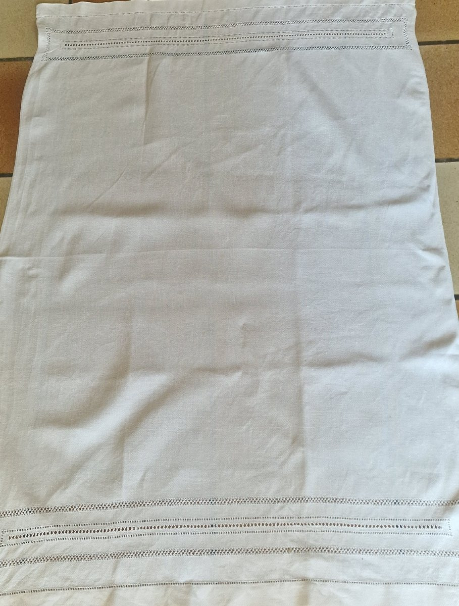 SUITE DE SIX SERVIETTES TOILETTE/VISAGE - 1930 - BLANCHES --photo-4