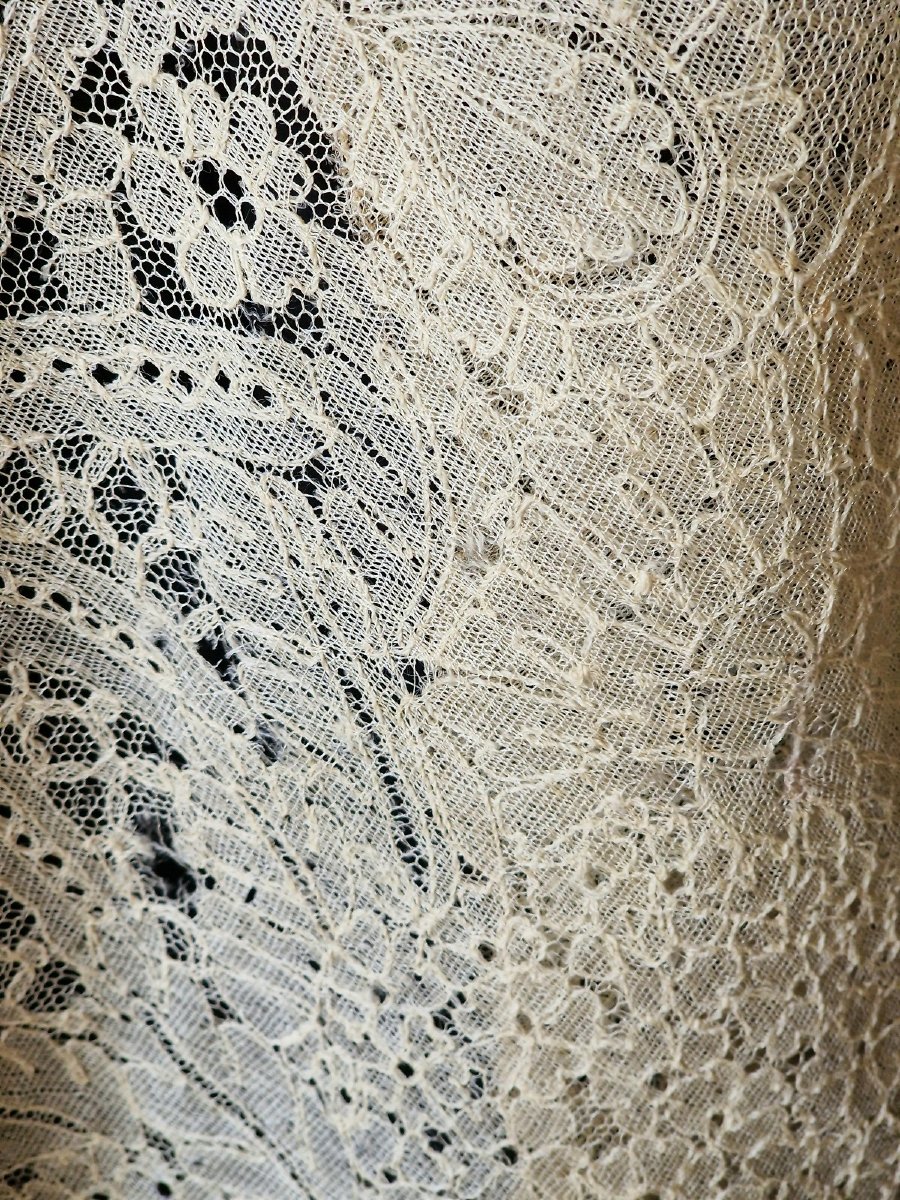 CAPE DENTELLE FUSEAUX BRUXELLES - XIXème - PREVOIR RESTAURATIONS-photo-1