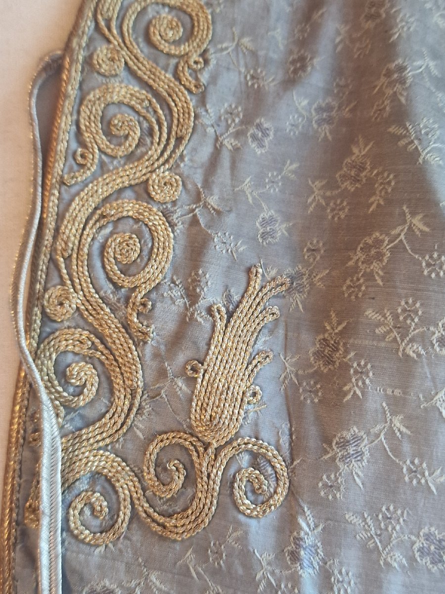  VESTE EN SOIE VERT AMANDE - STYLE OTTOMAN  - XIXème-photo-2