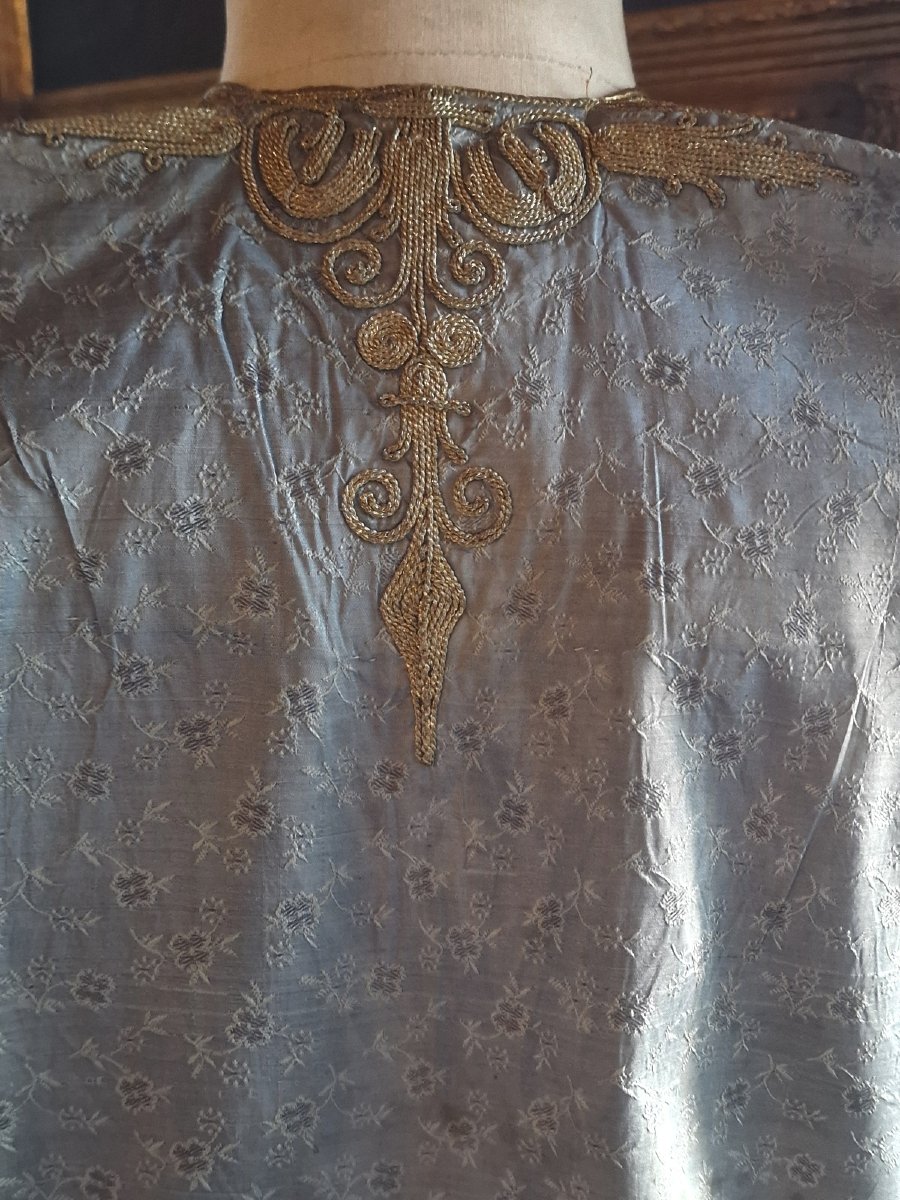  VESTE EN SOIE VERT AMANDE - STYLE OTTOMAN  - XIXème-photo-1