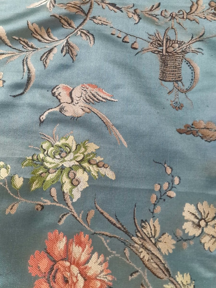 LAMPAS  A DECORS FLORAUX - OISEAUX - PANIERS- FEUILLAGES "CHINOISERIE" - -photo-1