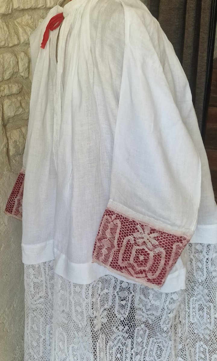 Catholic Priest's Albe - Linon - Lace-photo-3