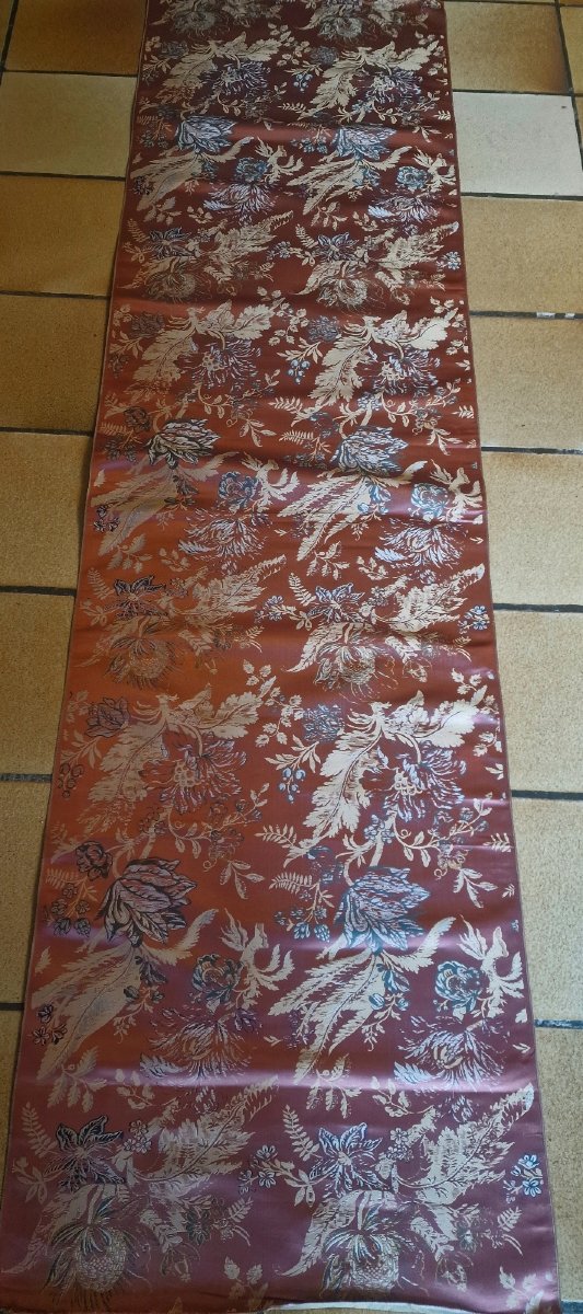PANNEAU DE SOIE - BELLES DIMENSIONS - SOIERIE FRANCAISE - 1890/1930 
