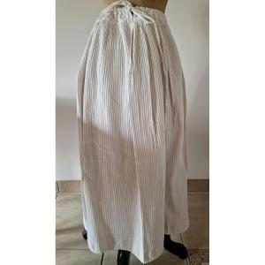 Skirt/petticoat In Pique De Provence - Origin Avignon - White