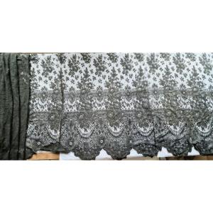 Ombre Lace Ruffle Large Dimensions Floral Patterns