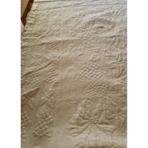 Wedding Blanket - Provence Origin - Beautiful Relief - White