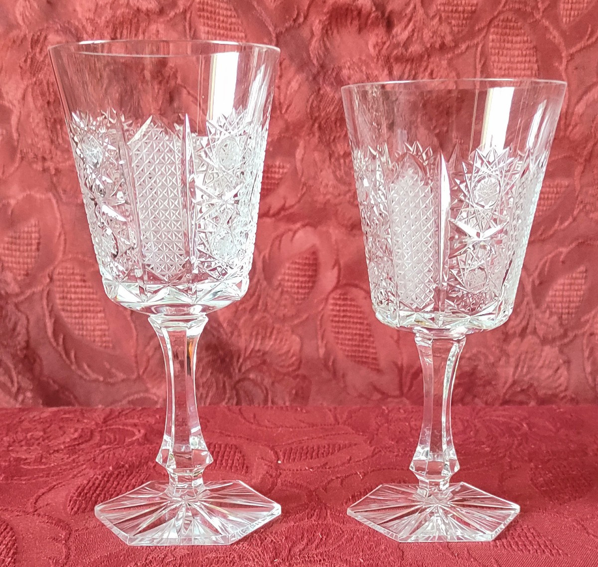 Bohemian Crystal Glassware Set 