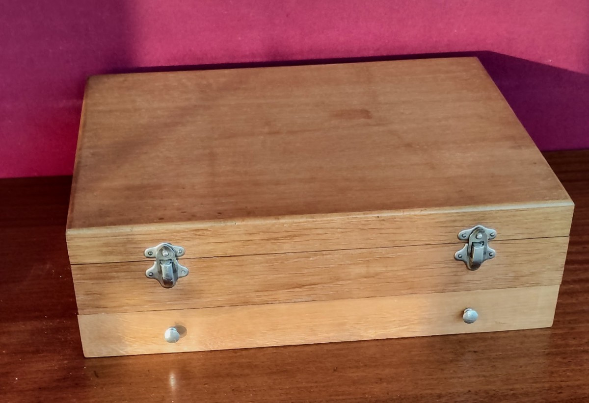 Ménagère  63  Pièces  Frionnet  François  En  Coffret  Bois -photo-5