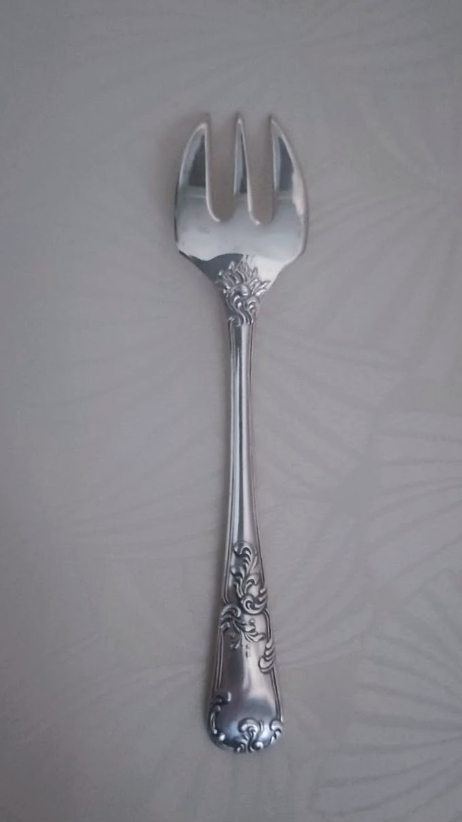 12 Louis XV Style Oyster Forks Silver Plated Metal "cailard Bayard"-photo-2