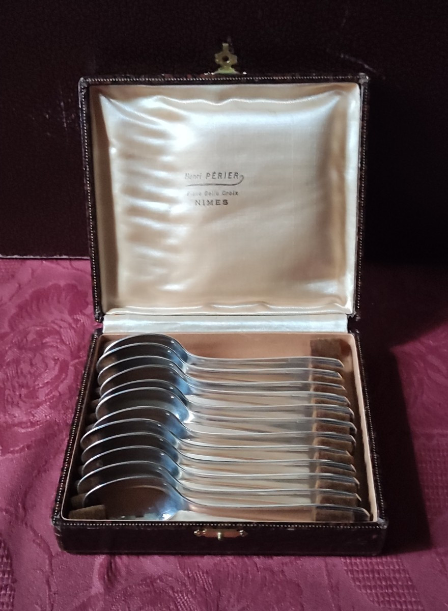 Art Deco Silver Metal 65 Piece Cutlery Set -photo-3