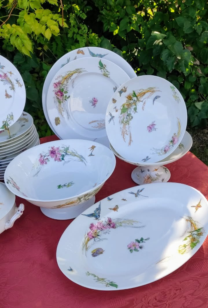 Service  de  Vaisselle   19ème   Porcelaine Limoges  Haviland 96   Pièces-photo-2