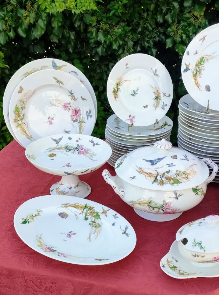 Service  de  Vaisselle   19ème   Porcelaine Limoges  Haviland 96   Pièces-photo-3