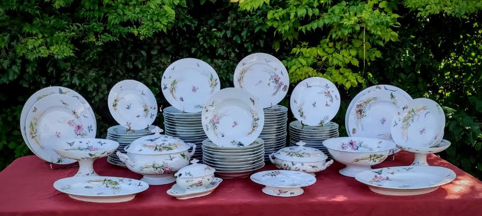 Service  de  Vaisselle   19ème   Porcelaine Limoges  Haviland 96   Pièces