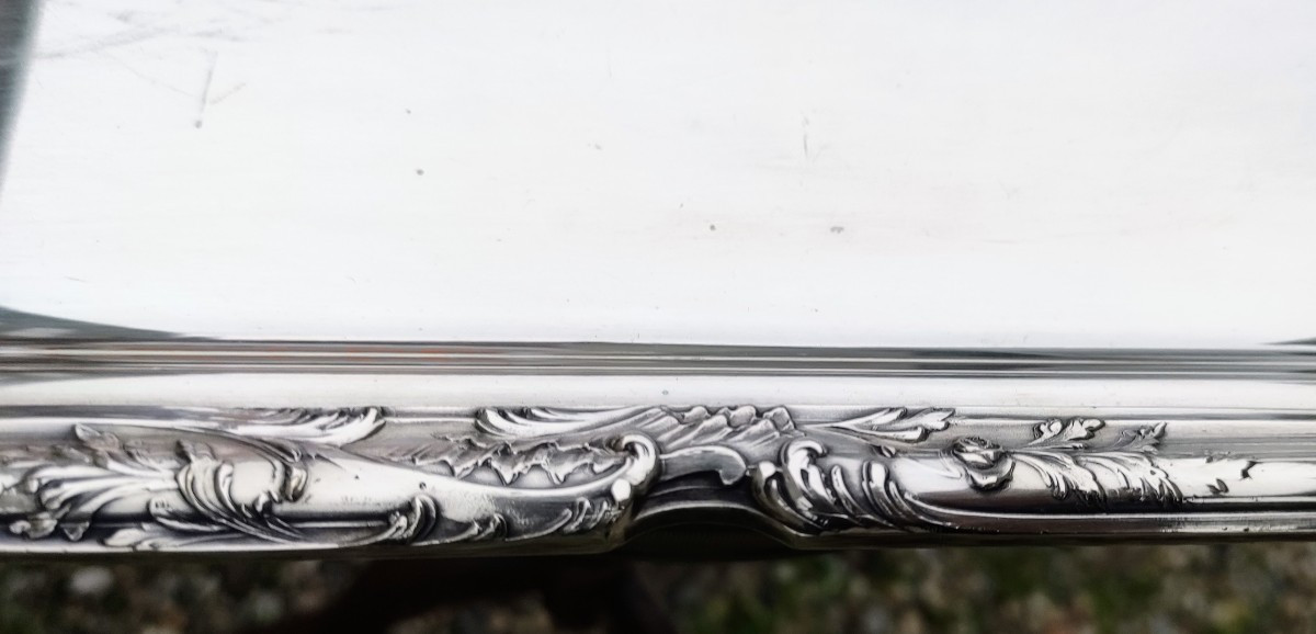 Boulenger   Plateau  à  Anses  Métal  Argenté -photo-4