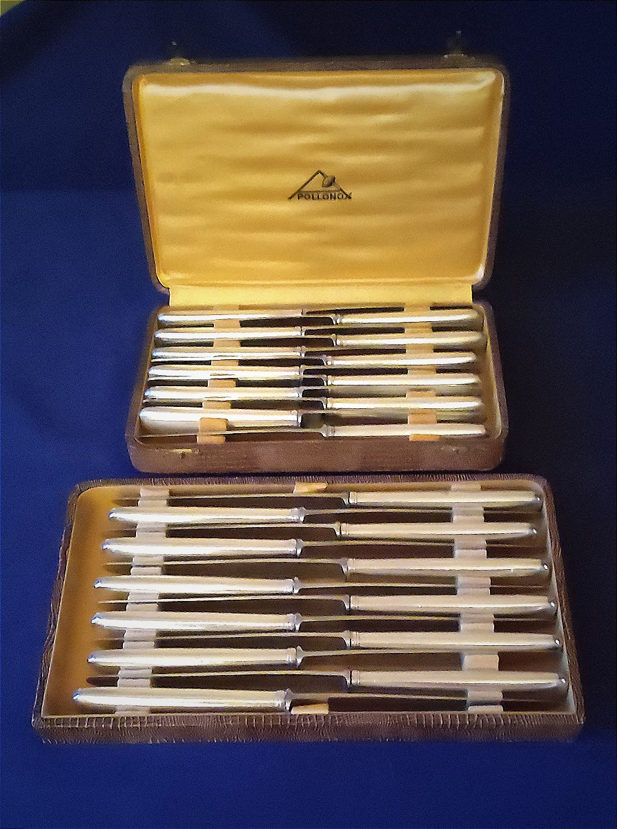 Apollo 74-piece Silver-plated Flatware Set, Art Deco Style-photo-2