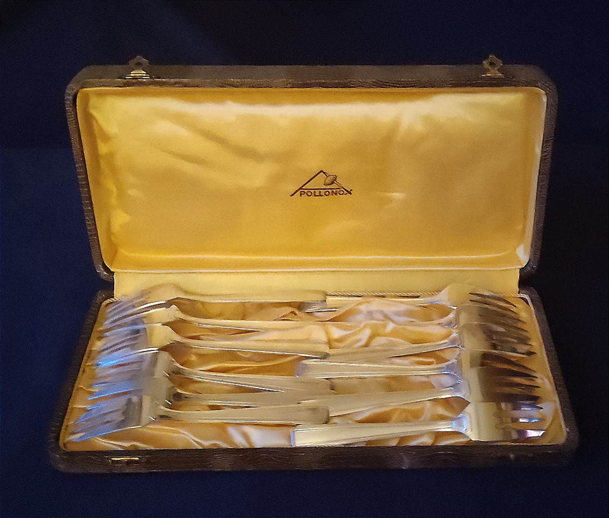 Apollo 74-piece Silver-plated Flatware Set, Art Deco Style-photo-4