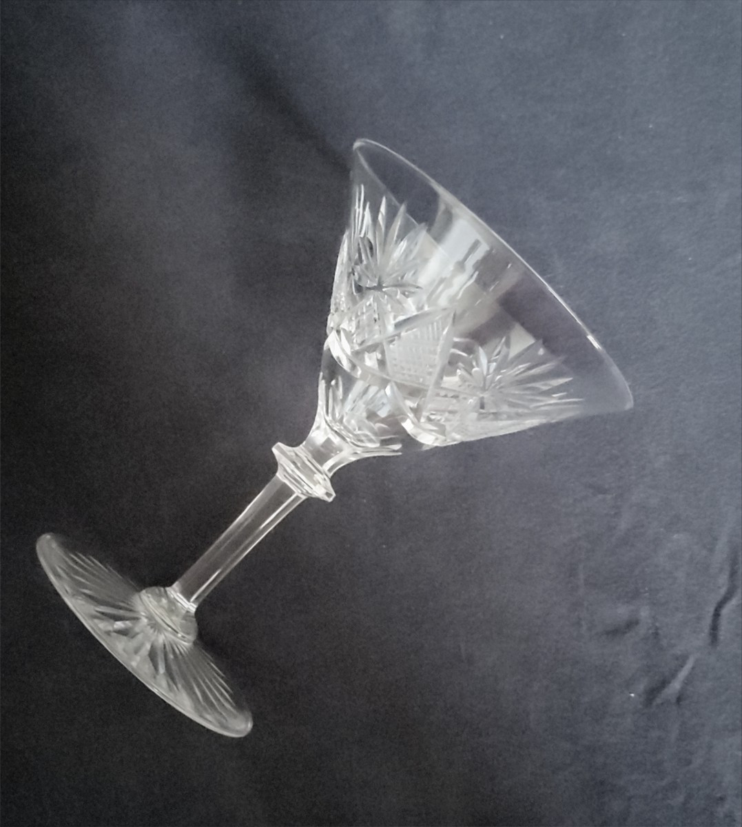 Coupes  à  Champagne  Cristal  Val  Saint  Lambert  Modèle  Eurydice -photo-1