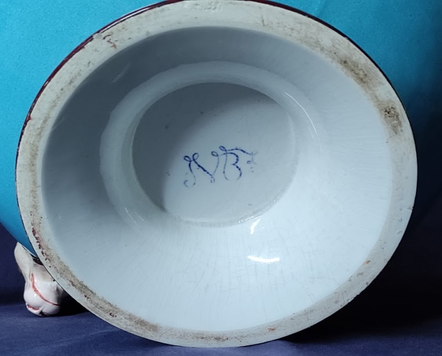 Cache  Pot  XIXème  Faïence  Jules  Vieillard  Bordeaux-photo-4