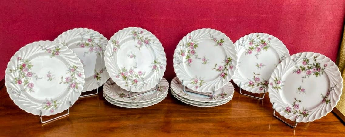 Service  à  Dessert  Porcelaine  Limoges  Haviland  Modèle  Sylvie -photo-4