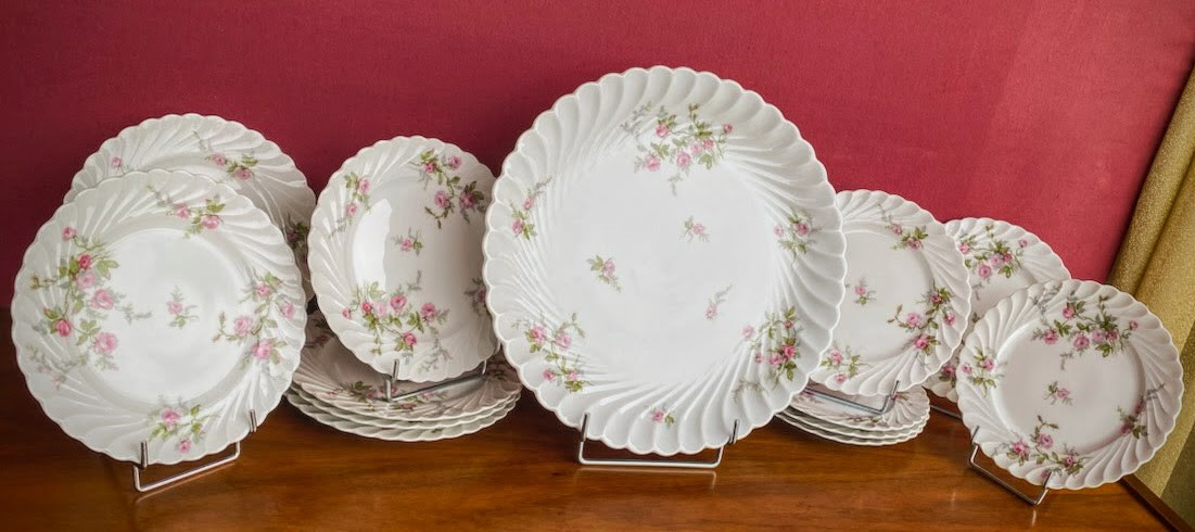 Service  à  Dessert  Porcelaine  Limoges  Haviland  Modèle  Sylvie 