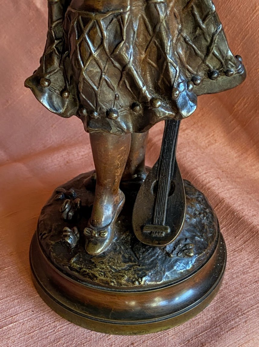 Charles Anfrie Bronze Sculpture 19th Century Spanish Dancer-photo-1