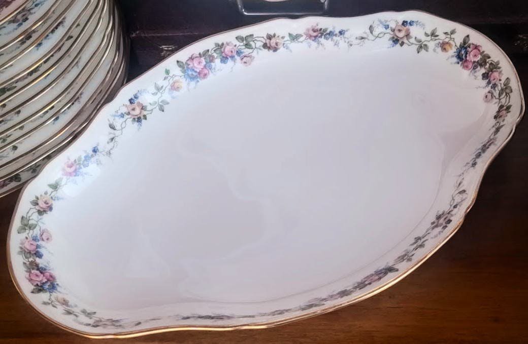 Limoges  Chastagner  Service  Vaisselle  Floral  42  Pièces-photo-1