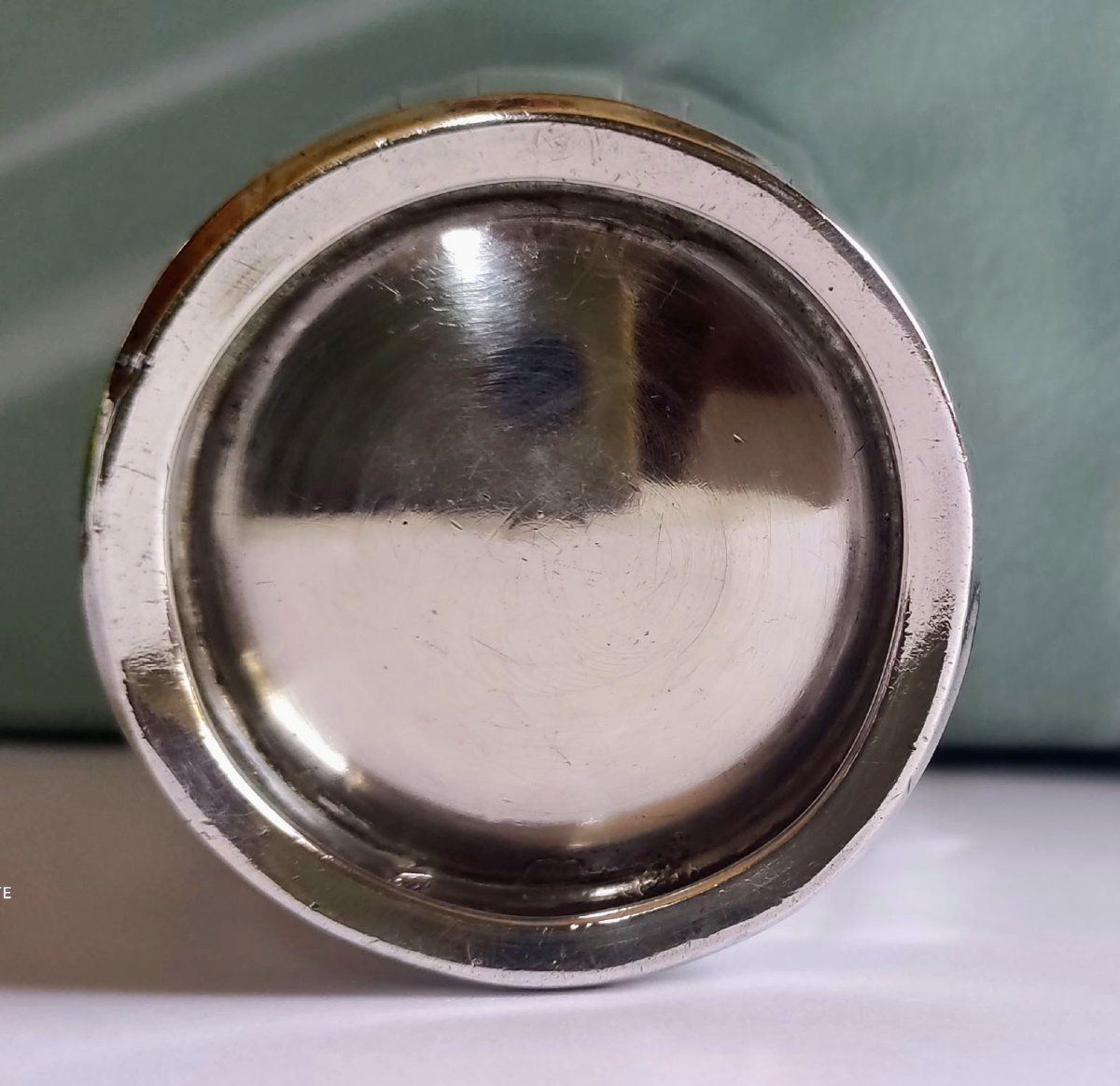 Solid Silver Timbale, Art Deco Period-photo-1