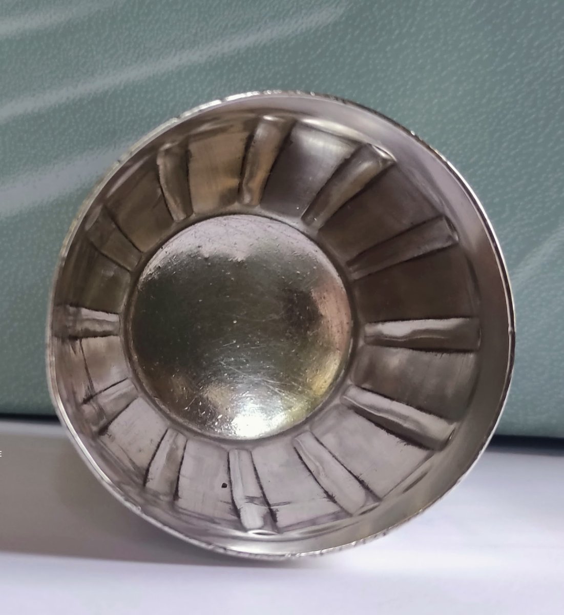 Solid Silver Timbale, Art Deco Period-photo-2
