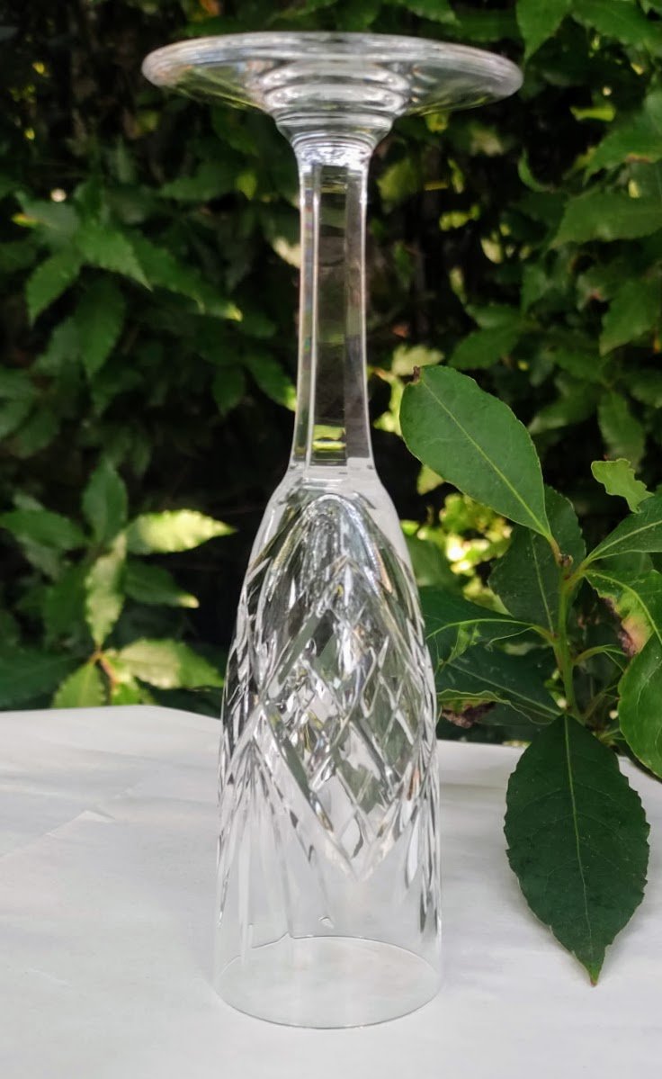 Saint Louis Crystal Champagne Flutes, Chantilly Model -photo-3