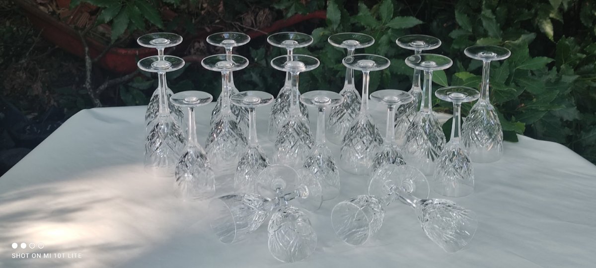 Set Of Saint-louis Glasses, Chantilly Model -photo-4