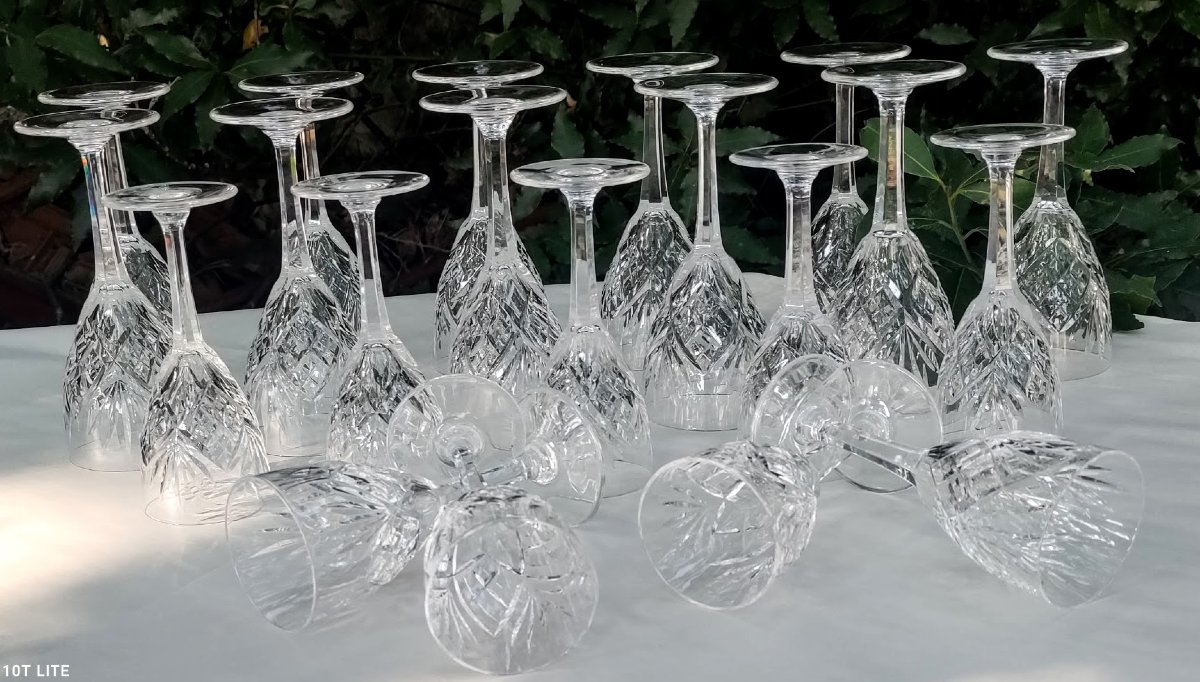Set Of Saint-louis Glasses, Chantilly Model 