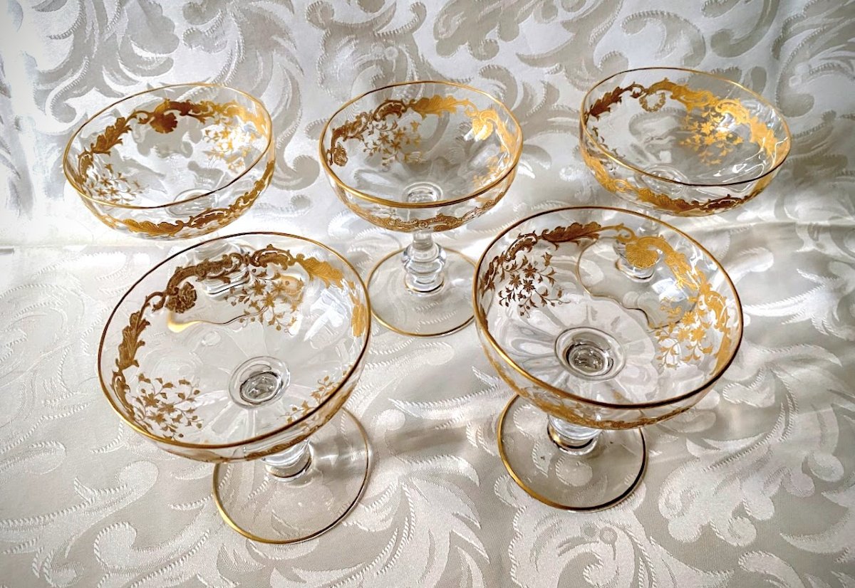 Cristal Saint Louis Massenet Champagne Glasses 