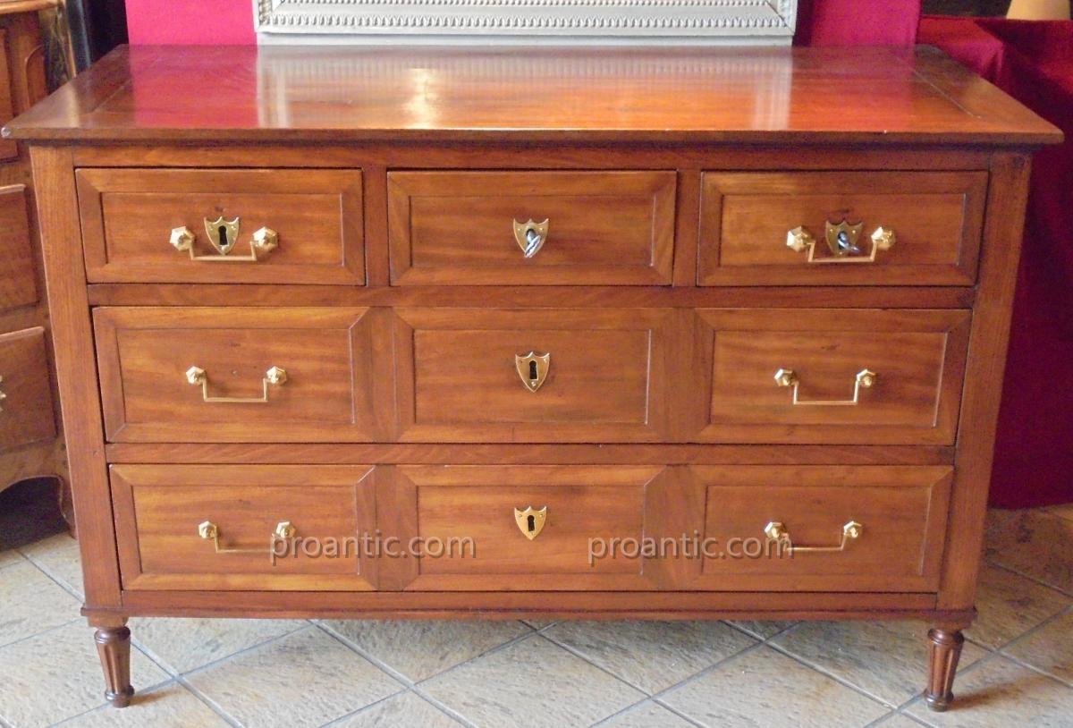 Commode acajou XVIII ème Louis XVI