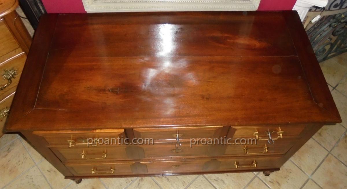 Commode acajou XVIII ème Louis XVI-photo-3