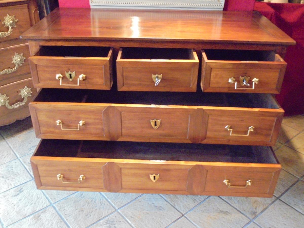 Commode acajou XVIII ème Louis XVI-photo-2