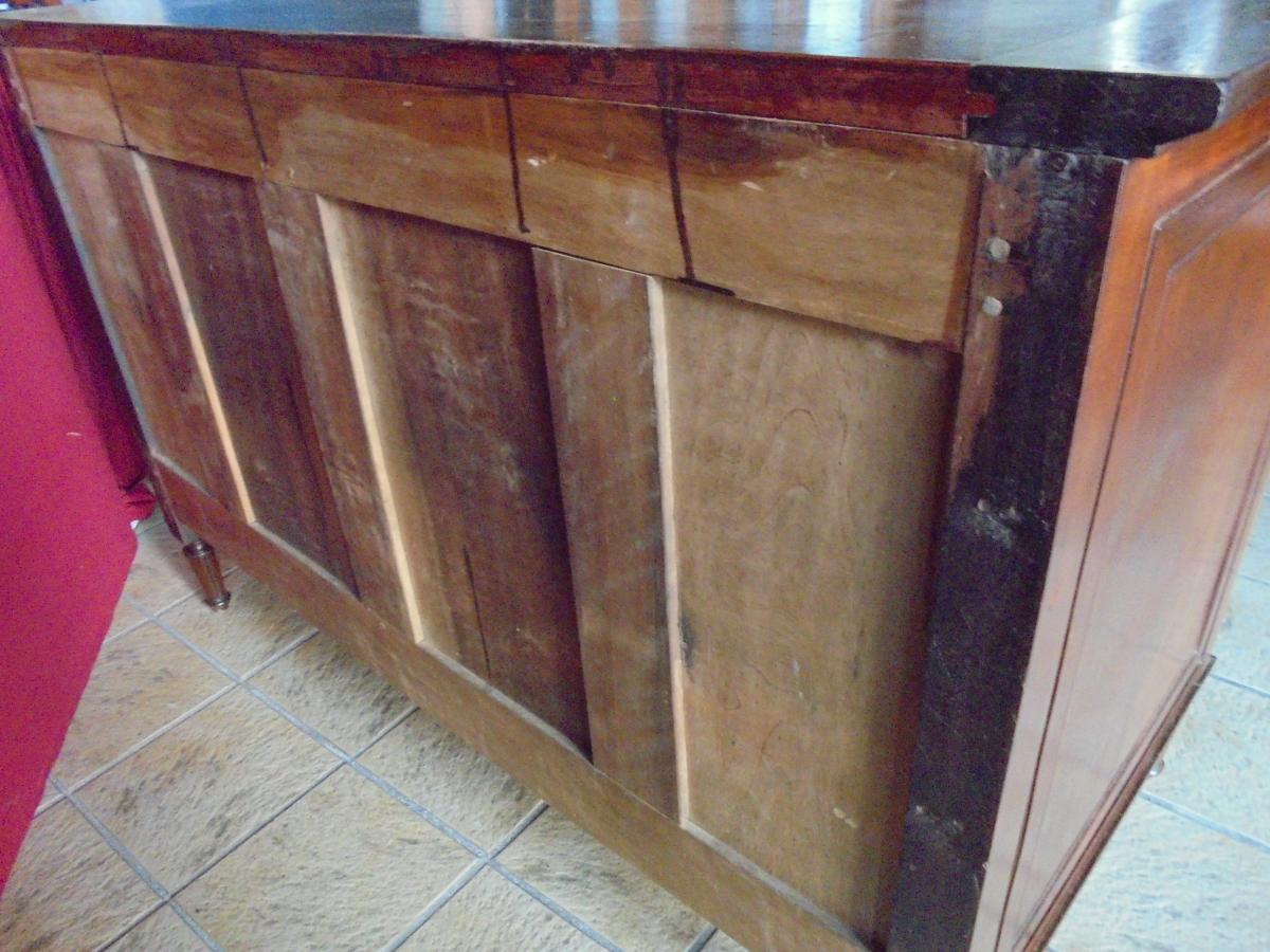 Commode acajou XVIII ème Louis XVI-photo-5