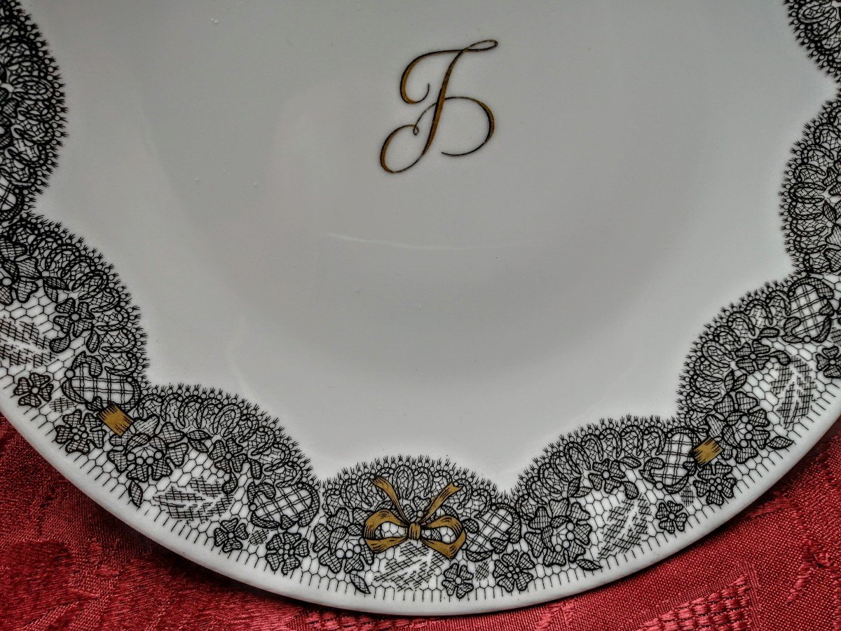 Part  Of  Limoges   Crockery  Service  Créated  By  Marcel  Rochas -photo-1