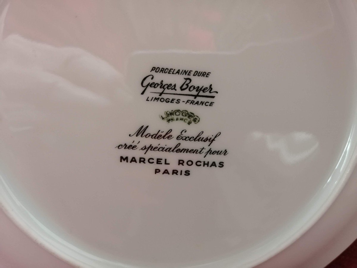 Part  Of  Limoges   Crockery  Service  Créated  By  Marcel  Rochas -photo-4