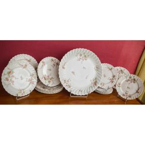 Service  à  Dessert  Porcelaine  Limoges  Haviland  Modèle  Sylvie 