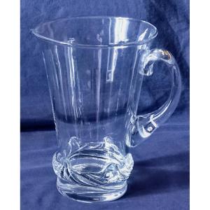 Pichet  à  Eau  Cristal  Daum  Modèle  Sorcy
