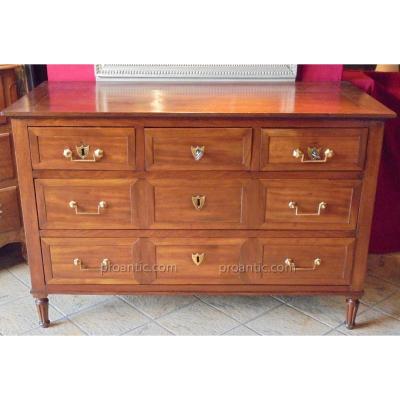 Louis XVI Mahogany Chest Of Drawers