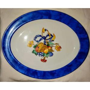 Bernardaud Porcelain 1 Oval Dishes Borghese Decor
