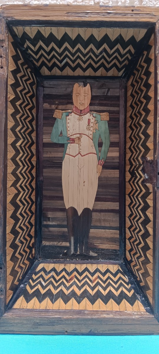 Tombeau Napoleon En Marquetterie De Paille-photo-2