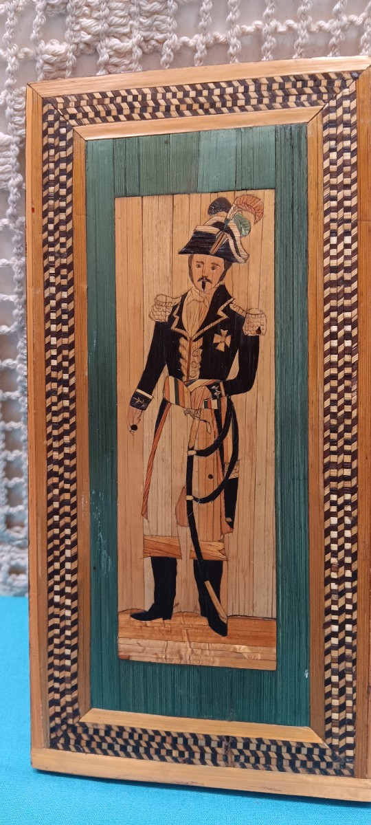 Tombeau Napoleon En Marquetterie De Paille-photo-4