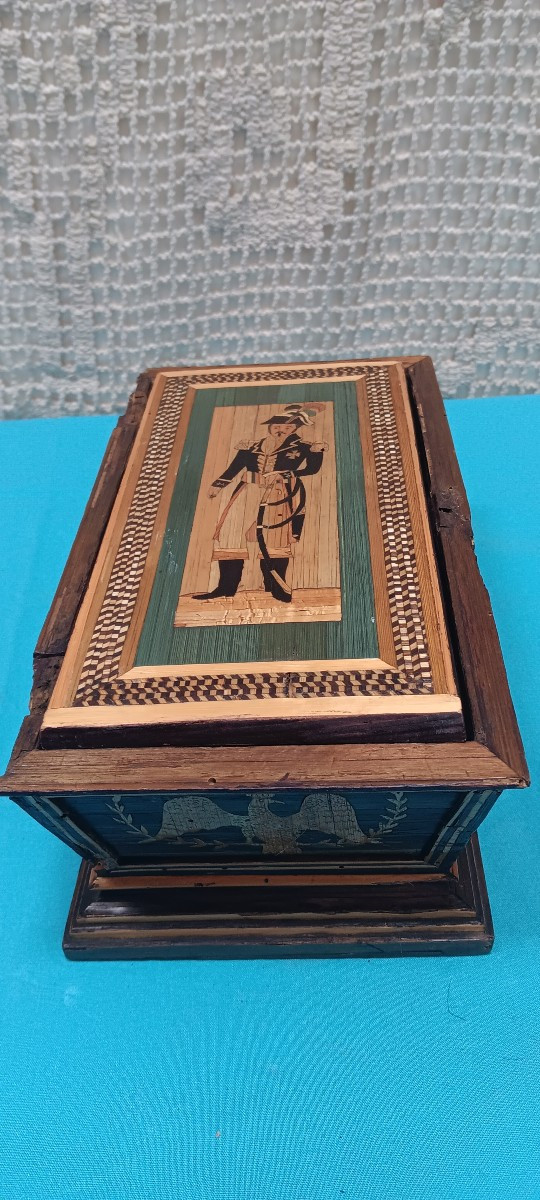 Tombeau Napoleon En Marquetterie De Paille-photo-5