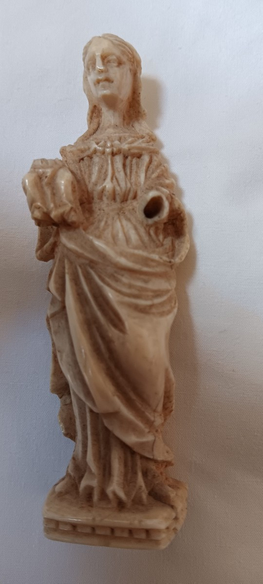 Vierge Ivoire De Dieppe - XVII, XVIII Siècle